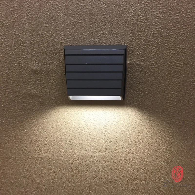 Уличные Настенные светильники Dynasty светодиодная алюминиевая настенная лампа Сад Освещение 5 Вт AC110/220 В для