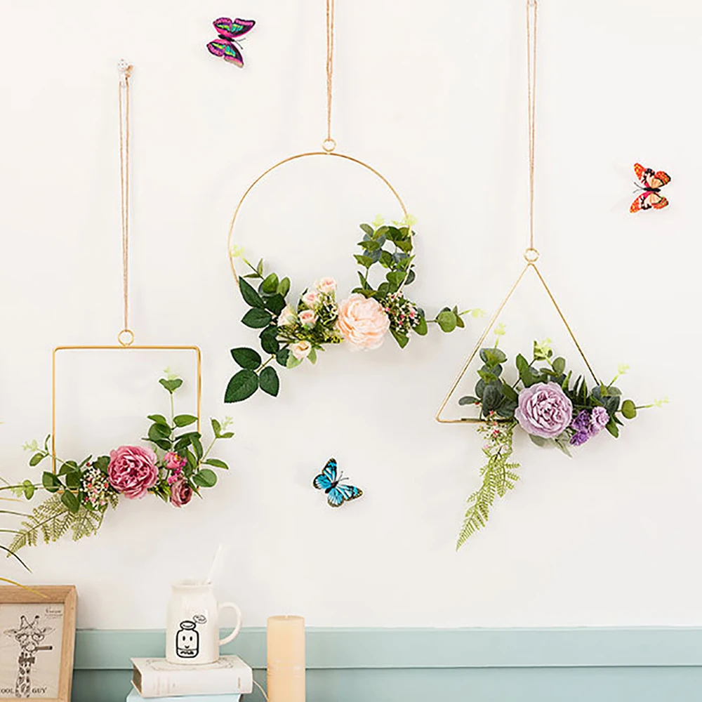 Креативная настенная подвесная кованая пеньковая веревка в скандинавском стиле