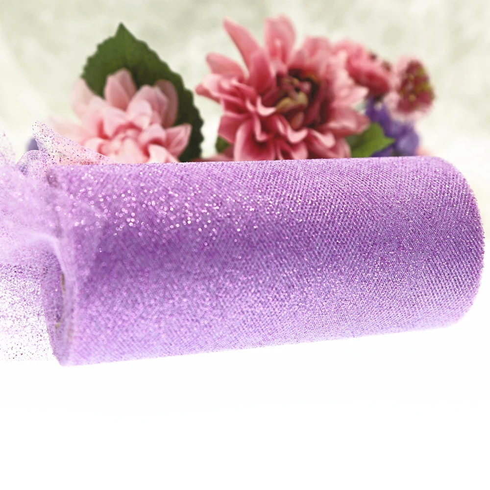 Bling Organza Tulle Roll 15cm 25Yards Fabric Spool Party Birthday Gift Wrap Wedding Decoration Christmas Favors Event Supplies|Украшения