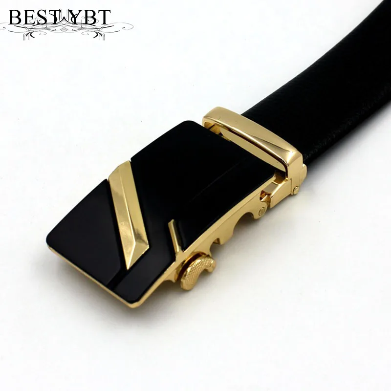 

Best YBT Hot Selling PU Men fashion Belt Alloy Automatic Buckle Casual High Quality Men Belt