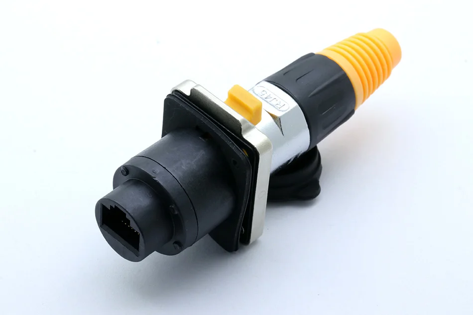Водонепроницаемый разъем RJ45, гнездовые разъемы RJ45, разъем Ethernet, крепление на панель IP65
