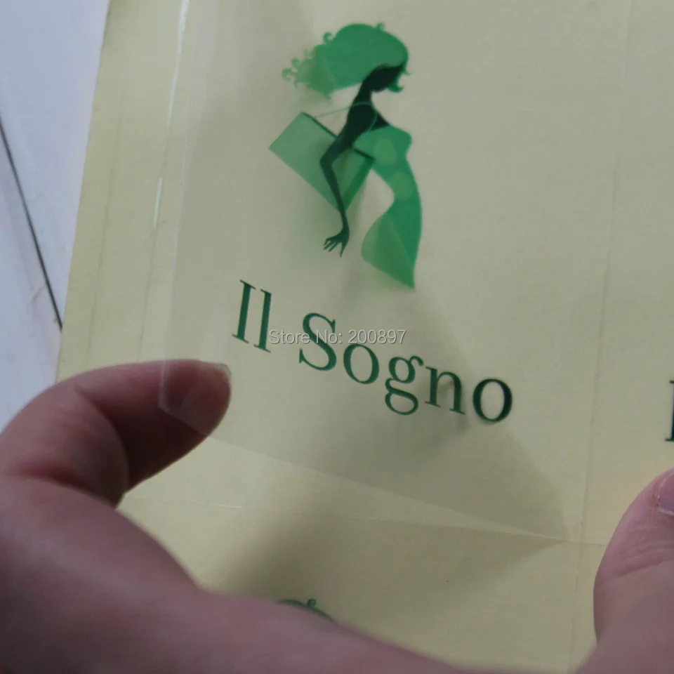 Индивидуальный прозрачный ПВХ наклейки водонепроницаемые клейкие круглые или