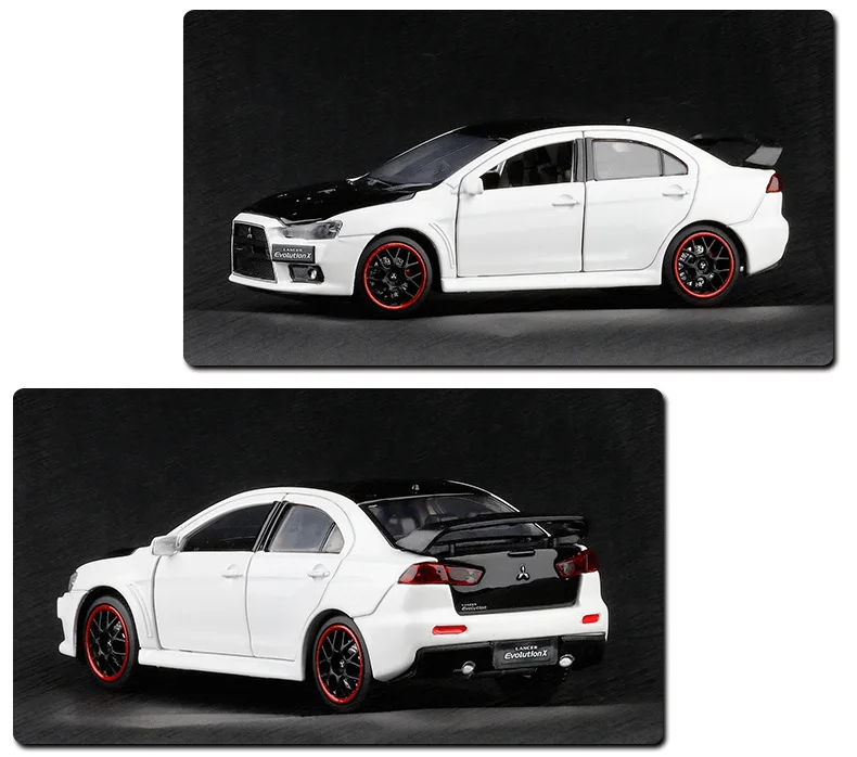 1/32 LANCER EVO X Моделирование игрушки модель машины из сплава Детские игрушки Подлинная Лицензия коллекция военный внедорожный автомобиль