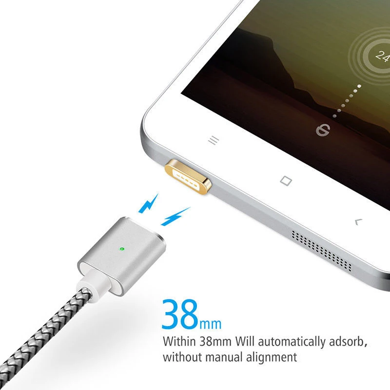 1M 2M 3M 2.1A Magnetic USB-C Type C IOS Micro USB Charger Charging Cable Magnet Plug For Samsung S9 S8 Note8 S7 iPhone 8 7 6 | Мобильные