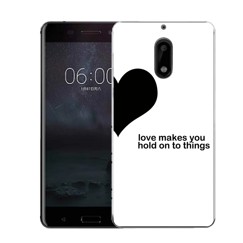 Qmswei Мягкий ТПУ чехол для телефона nokia3 nokia5 nokia6 nokia8 N540 N535 clearcouple сердце umbrellasilicone