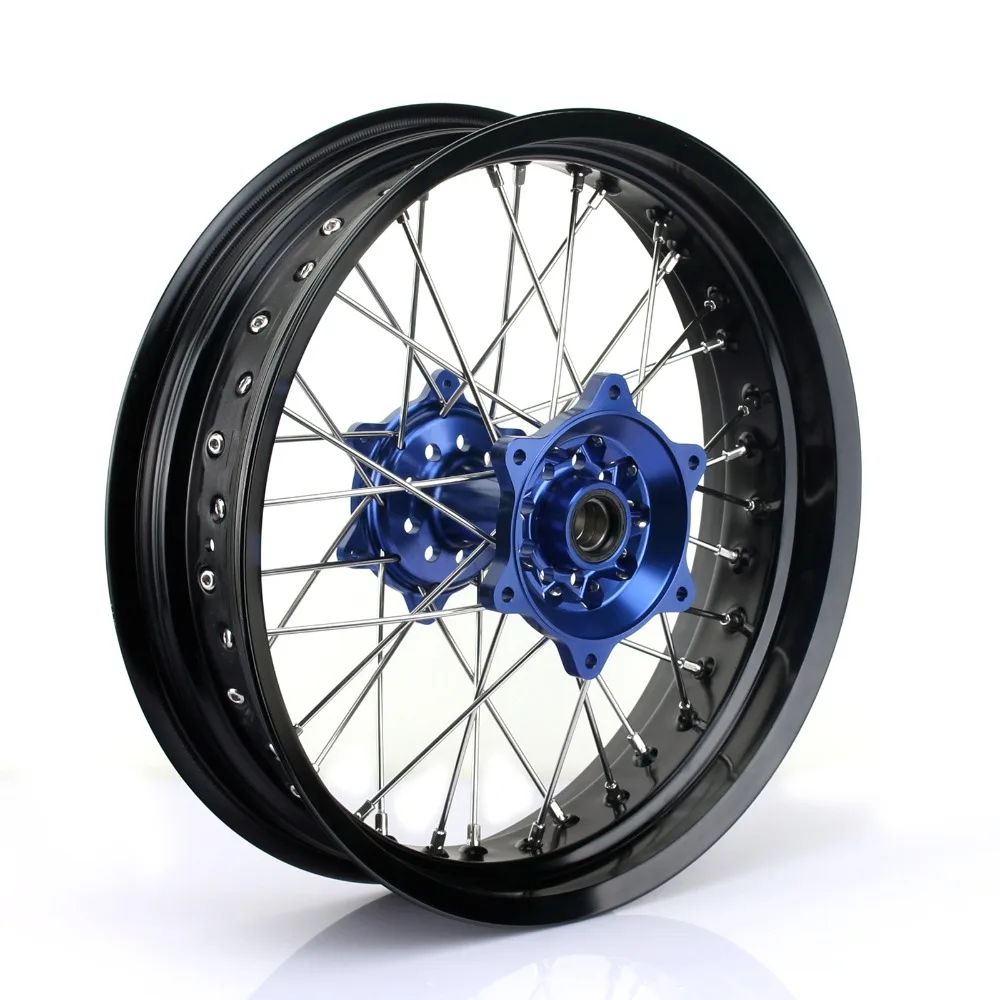 Ступица заднего колеса BIKINGBOY 3 5*17 &quotMX Supermoto 36 спиц для Yamaha YZ250F YZ450F 09 10 11 12 13 14 15 16 17 YZF