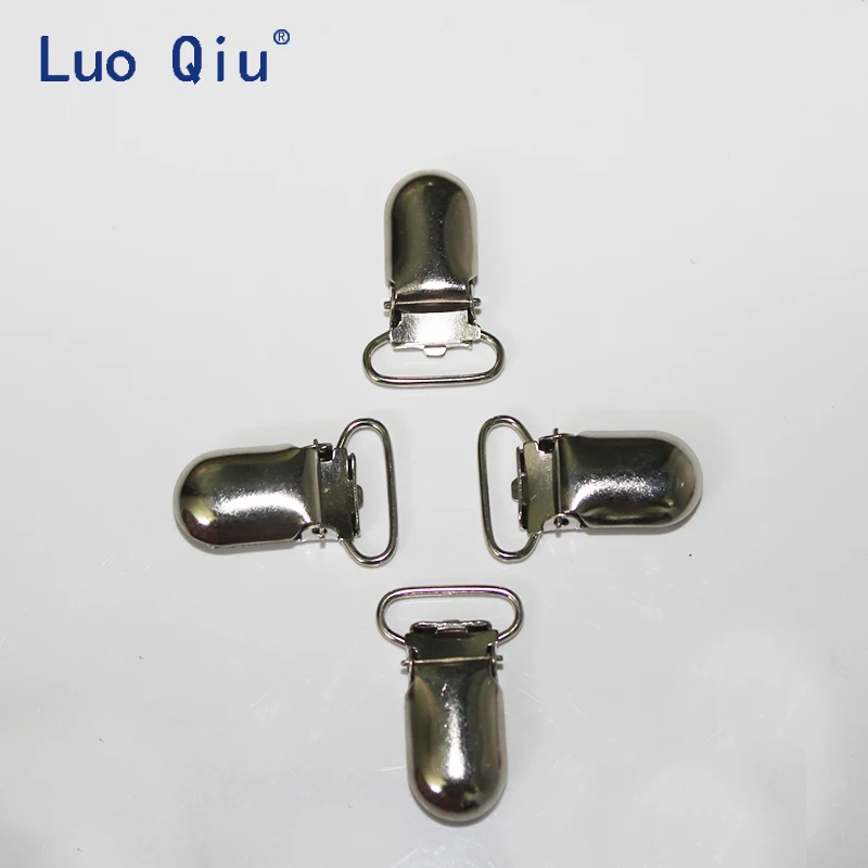 Luo Qiu 30 шт./лот u-образная форма 35*20 мм Серебряные Зажимы на подтяжках для брюк