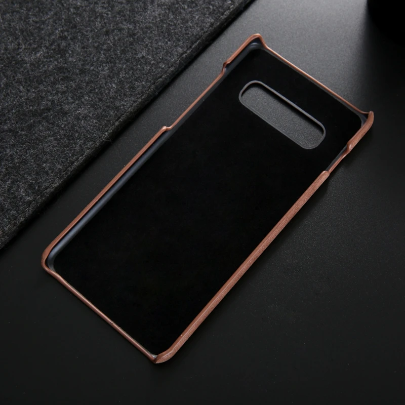 Для Samsung Galaxy S10 чехол из натуральной кожи для Plus задняя крышка s8 s9 plus Note 9 8|Бамперы| |