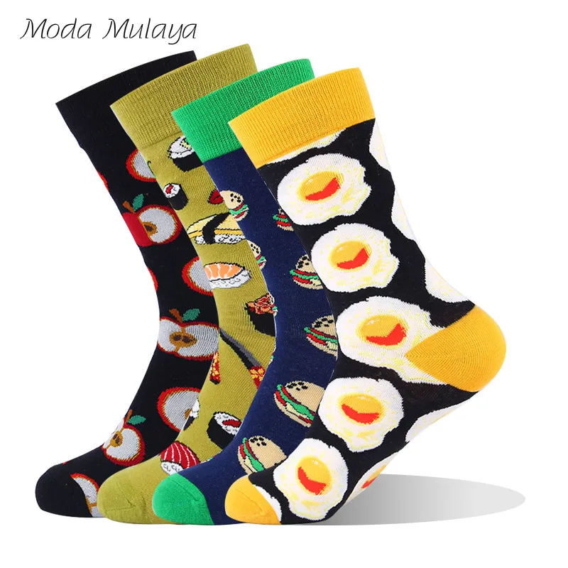 Moda Mulaya брендовые качественные мужские счастливые мужские носки хлопок новинка хип-хоп причудливые носки мужские повседневные хлопковые носки для мужчин