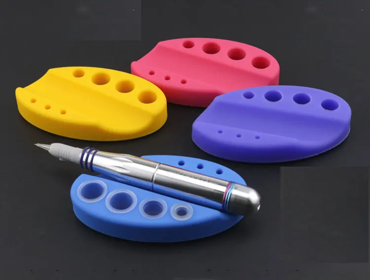 

Silicone Tattoo Pigment Ink Cup Caps Holder Stand Rack For Permanent Makeup Tattoo Pen Ink Pigment Cups Cotton Stick