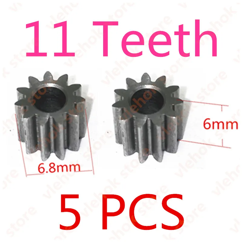11 Teeth 5PCS Шестерня 9 T 10T 11T 12T 13T 15T 19 T 24T для RS550 BOSCH MAKITA DEWALT HITACHI Milwaukee WORX RS-550 мотор 9 10 11 12 13 15 19 зубьев - Цвет: 11 Teeth 5PCS
