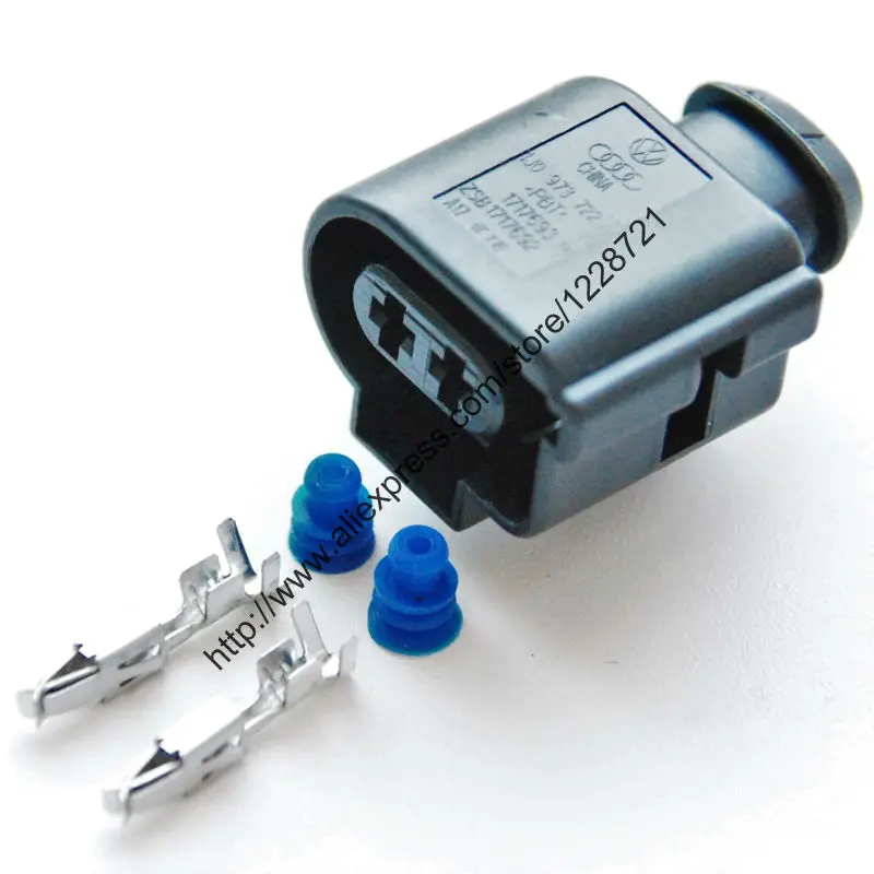 

10 компл./Лот, 2 контакта, новый автомобильный разъем, корпус, лампа головного света, лампа 1J0 973 722A для AUDI VW Skoda Passat