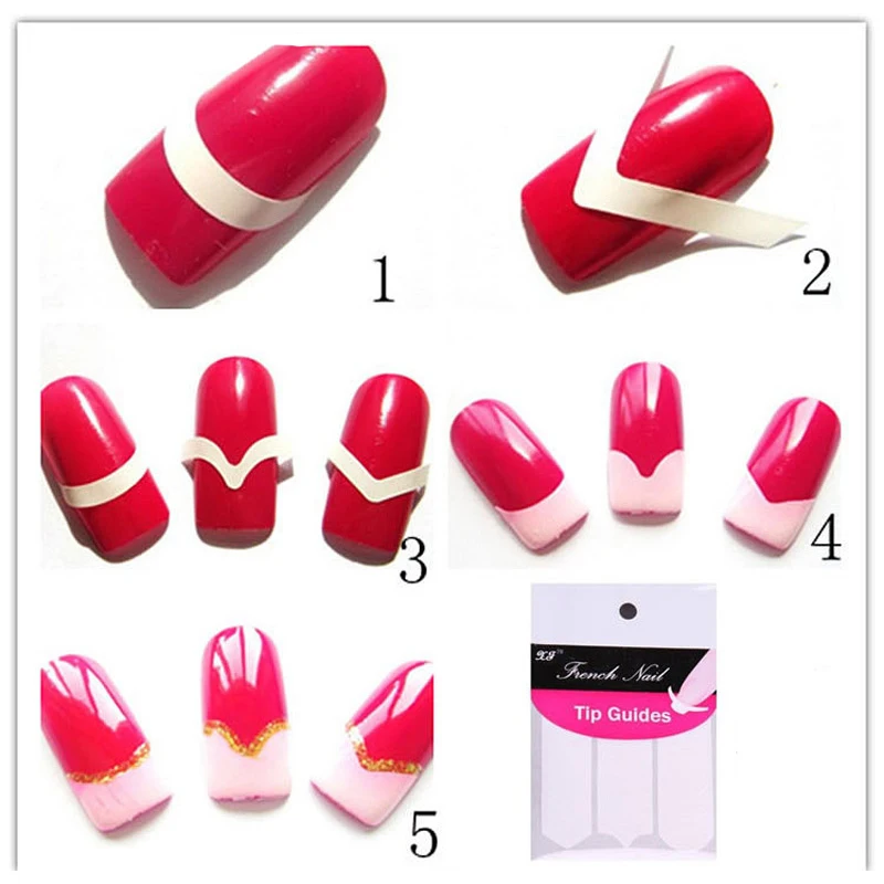 Putimi стикер для ногтей Французский маникюр украшение для ногтей дизайн Nailart стикер s для ногтей аксессуары стикер искусство 48 шт/1 лист