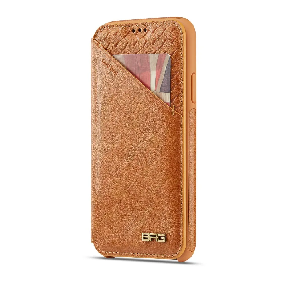 Для iPhone XS Max XR 7 8 Plus 6s Флип кожаный чехол подставка для карт бумажник на магните чехол