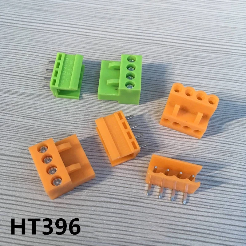 HT396 оранжевый зеленый прямой игла изогнутый контактный разъем PCB клеммный блок