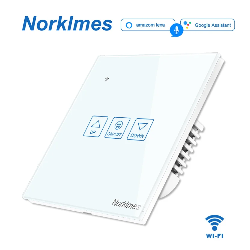 Умный диммер Norklmes, роскошная кристальная панель, голосовое управление Google и Amazon, 300 Вт, большой переключатель нагрузки, белый, золотой, черный