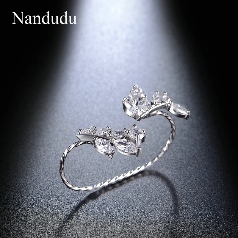Nandudu Шикарное Кольцо на палец модное женское ювелирное изделие подарок AAA