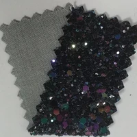 Diamond Black Chunky Glitter Wallpaper 20 Meters/roll With 138cm Width New Sparkle Wallpaper For Walls