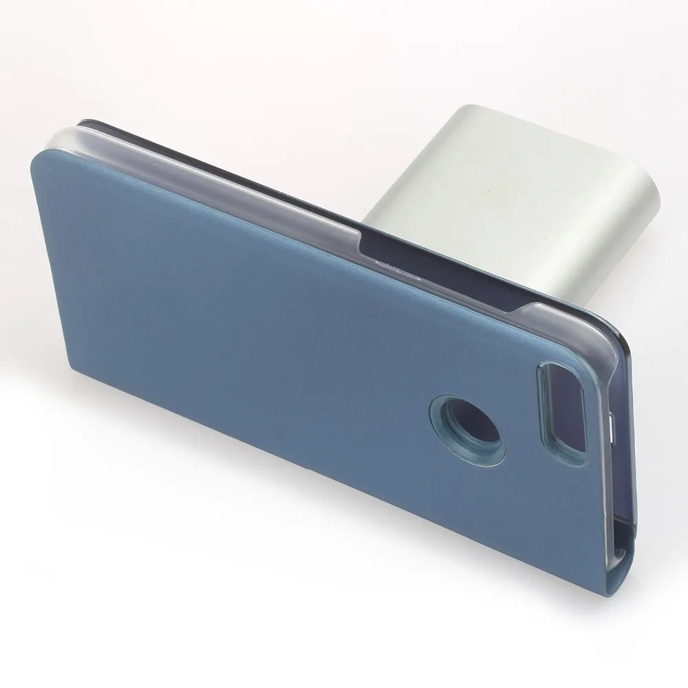 Clear View Smart Mirror Phone Case For iphone 8 7 6 6s Plus Cases Fashion Flip Stand Leather Cover X Xs Max XR Coque | Мобильные