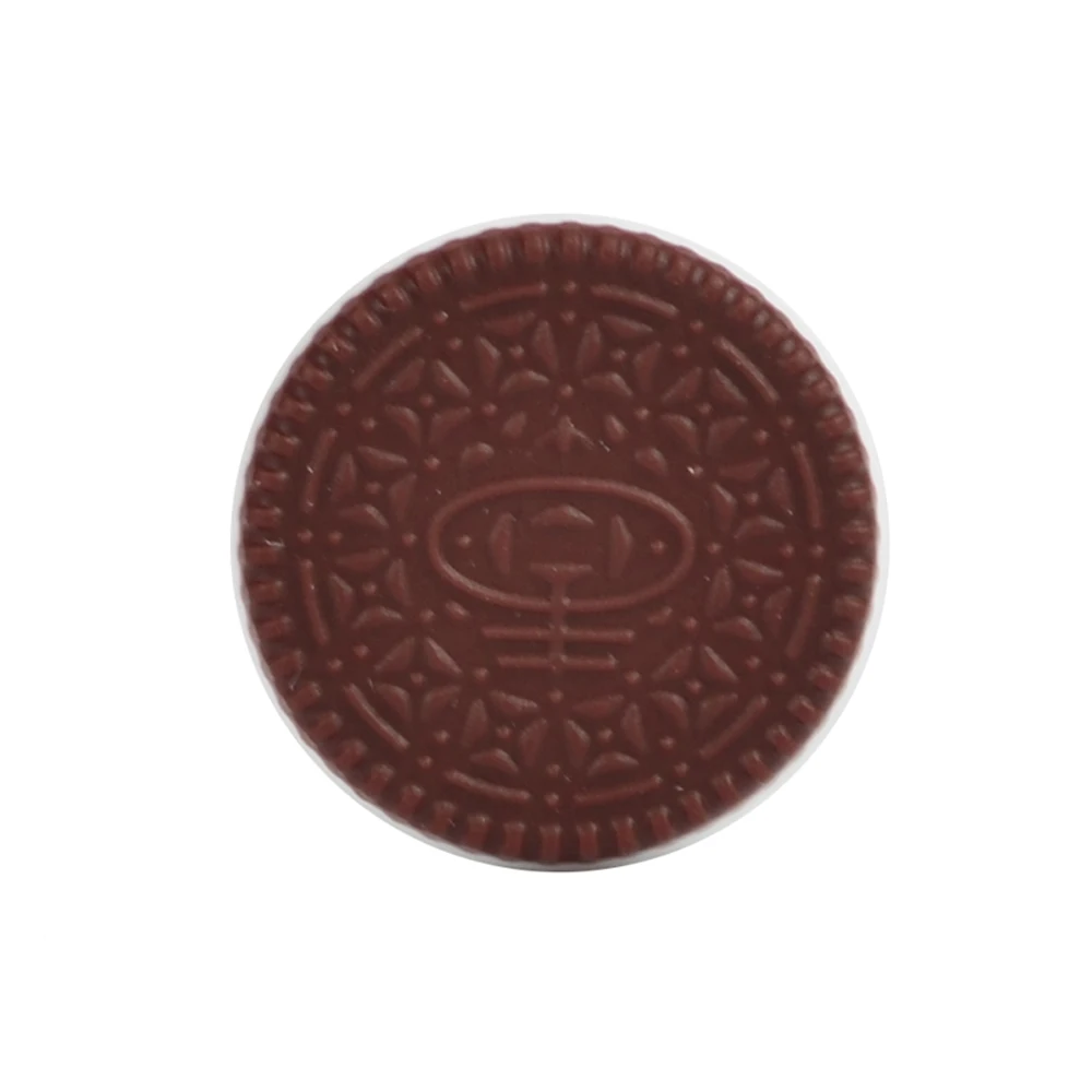 biscuit-chocolate LOFCA Силиконовые Прорезыватели в форме животных, BPA бесплатно, в форме животного, держатель для соски, аксессуары, сделай сам, свободные бусины для прорезывания зубов, ожерелье - Цвет: biscuit-chocolate