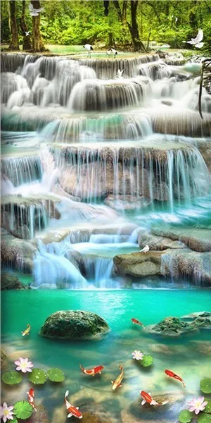 1242 EverShine DIY Diamond Painting Cross Stitch Scenery Picture Of Rhinestones Diamond Embroidery Waterfall Mosaic Home Wall Decor - Цвет: 1242