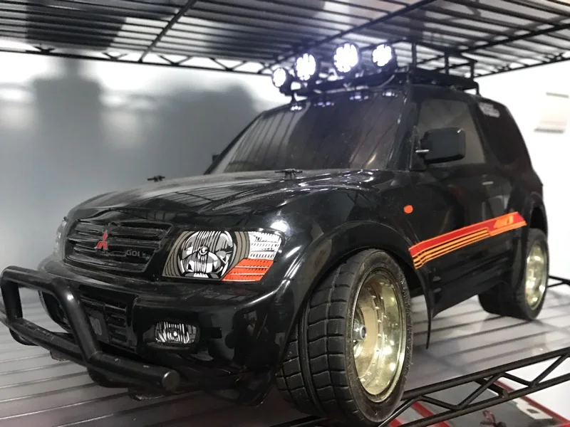 Gwolf 1/10 1/8 RC Rock Crawler ралли металлическая багажная стойка с 4 светодиодами высокая