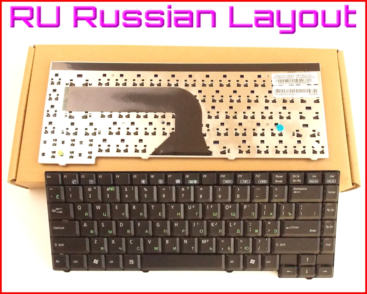Новая русская версия клавиатуры для ноутбука ASUS Z94 Z94R Z94L Z94Rp Z94G Z9T A9 A9T A9R A9Rp|new version