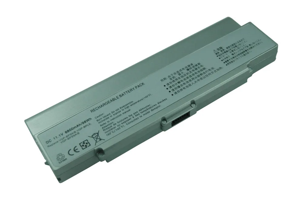 Ноутбук Батарея заменить для SONY VGN-AR71ZU VGP-BPS9A/S VGN-CR11H/B VGP-BPS9/S VGN-CR11S/L без компакт-белый