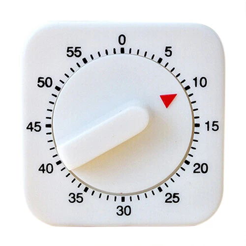 New Fashion Novelty White Square 60-Minutes Mechanical Timer Reminder Counting for Kitchen | Дом и сад