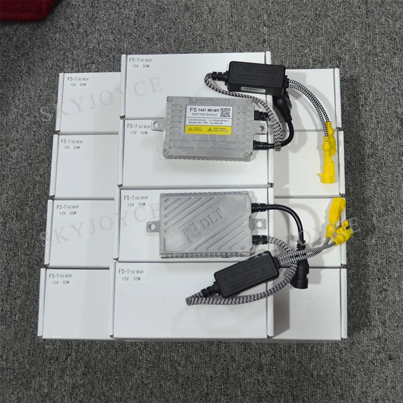 SKYJOYCE 55 Вт H7 HID Xenon набор dlt F5 55 Вт Быстрый старт Балласт Xenon HID Балласт 4300 К 6000 Cnlight HID ксеноновая лампа H1 H3 H7 H11 9005 D2H HID Xenon Kit(набор для ксенона