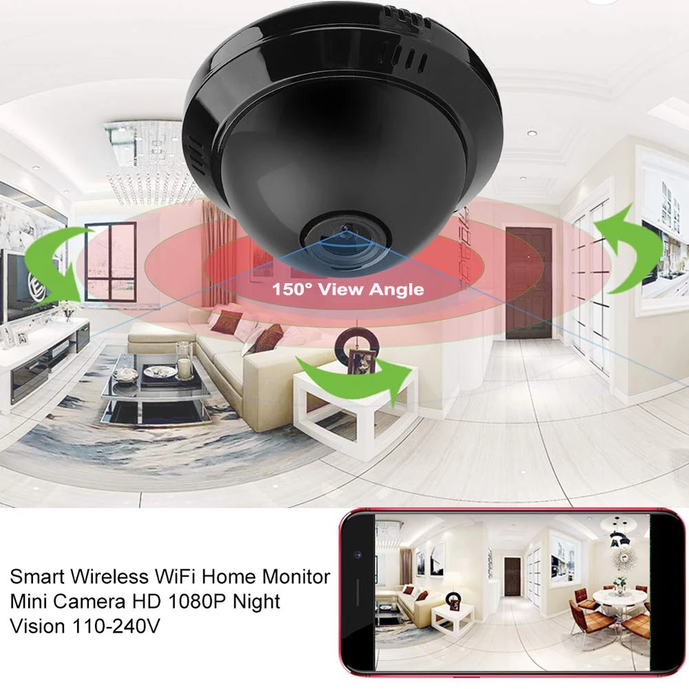 1080P HD мини Wi Fi камера ИК детектор движения ночное видение двухстороннее аудио