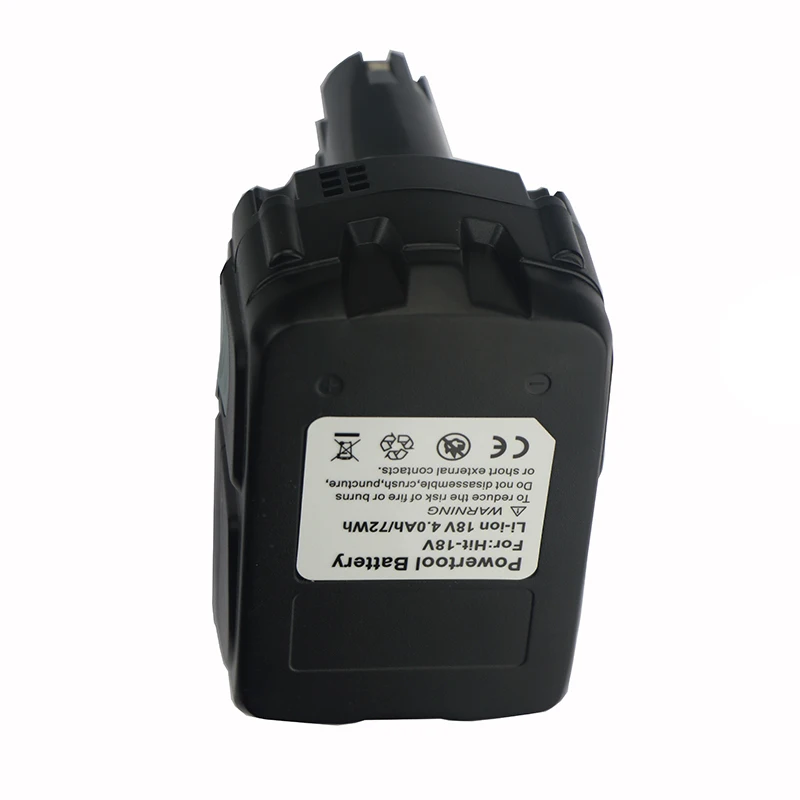DVISI 18V 4000mAh литий-ионная аккумуляторная батарея для HITACHI BCL1815 BCL1830 EBM1830 327730 |