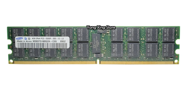 Серверная память samsung 4 ГБ DDR2 2Rx4 REG ECC ram 667 МГц PC2-5300P 667 4G