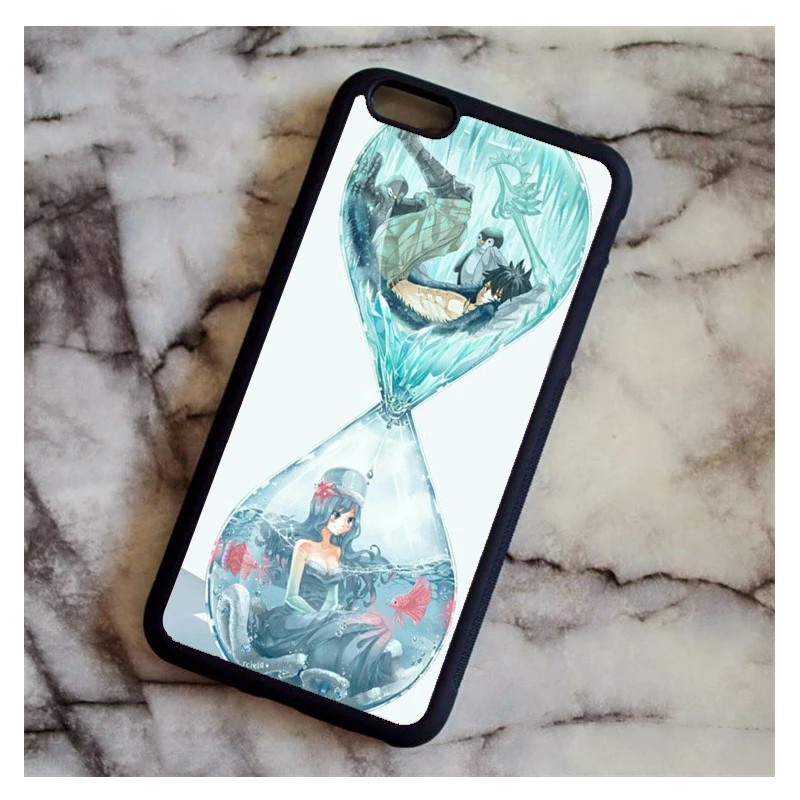 Защитный чехол для телефона KETAOTAO Mirajane fairy tail s для iPhone 4S 5C SE 5 5S 6 6S 7 8 Plus X чехол из мягкого ТПУ резины и силикона - Цвет: Серый