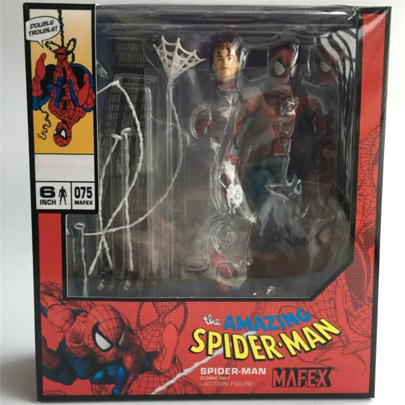 DC Лига Справедливости Супер герой MAFEX MAF Удивительный Человек-паук 075 ПВХ фигурка игрушка кукла