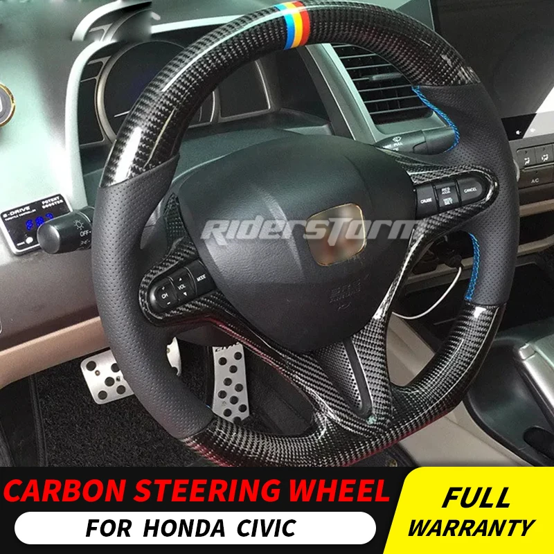 Для нового Honda civic 10th genneration руль из углеродного волокна для универсальной замены
