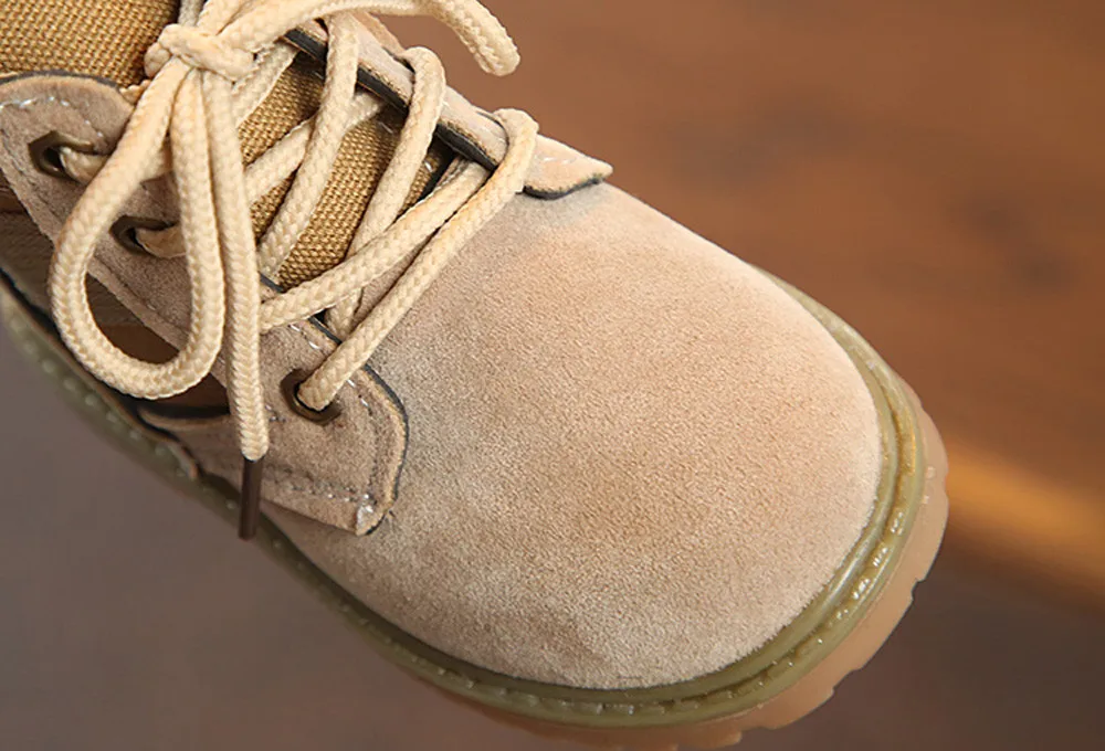 Детские зимние ботинки Обувь для девочек и мальчиков Модные с мягкой подошвой