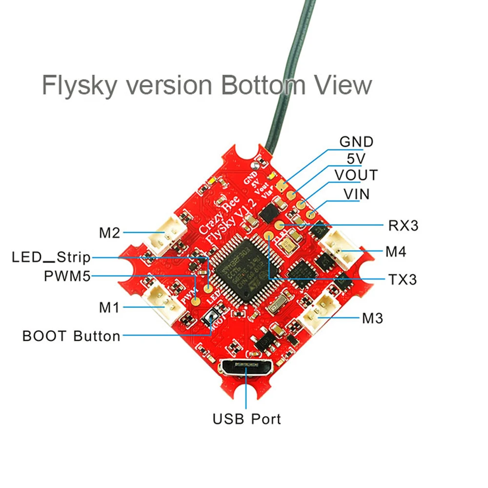 Crazybee F3 игровые джойстики UR65 4 в 1 5A S Blheli_S ESC совместимый Flysky AFHDS 2A приемник | Игрушки