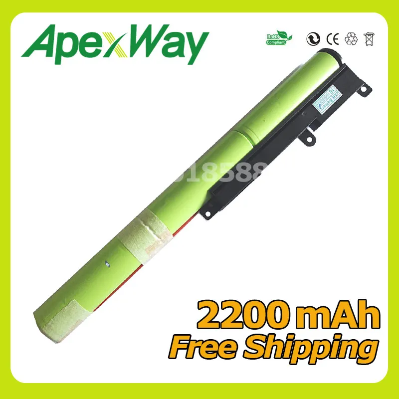 Apxway 2200 мАч Новый аккумулятор для ноутбука A31N1601 ASUS F541UA R541UA R541UJ R541UV X541SA X541SC X541U X541UA