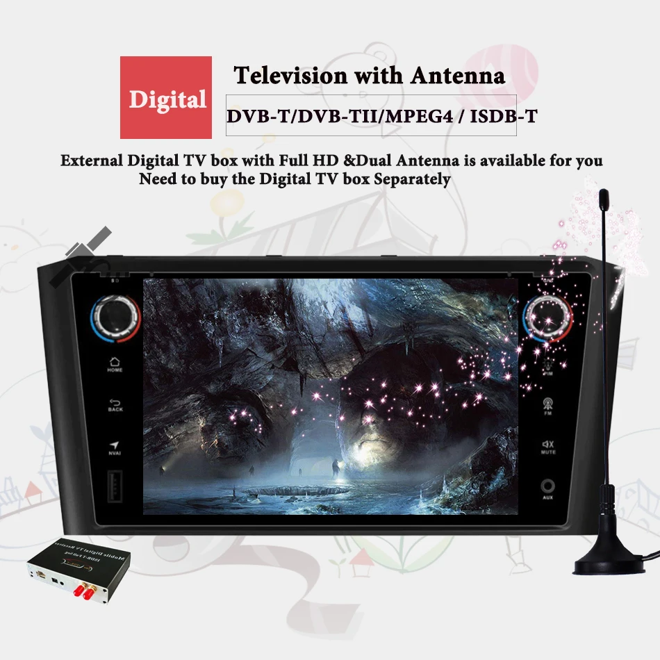 Автомобильный DVD плеер android 10 0 GPS навигация мультимедиа стерео для Toyota Avensis T25 2003 2008