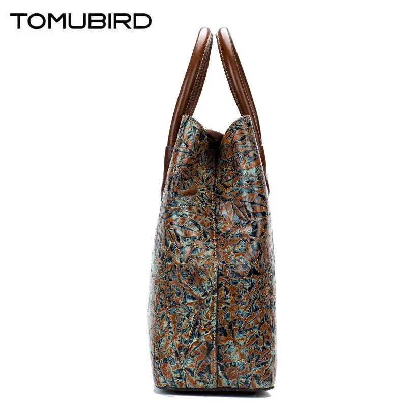 TOMUBIRD новая улучшенная воловья кожа дизайнерская Классическая тисненая