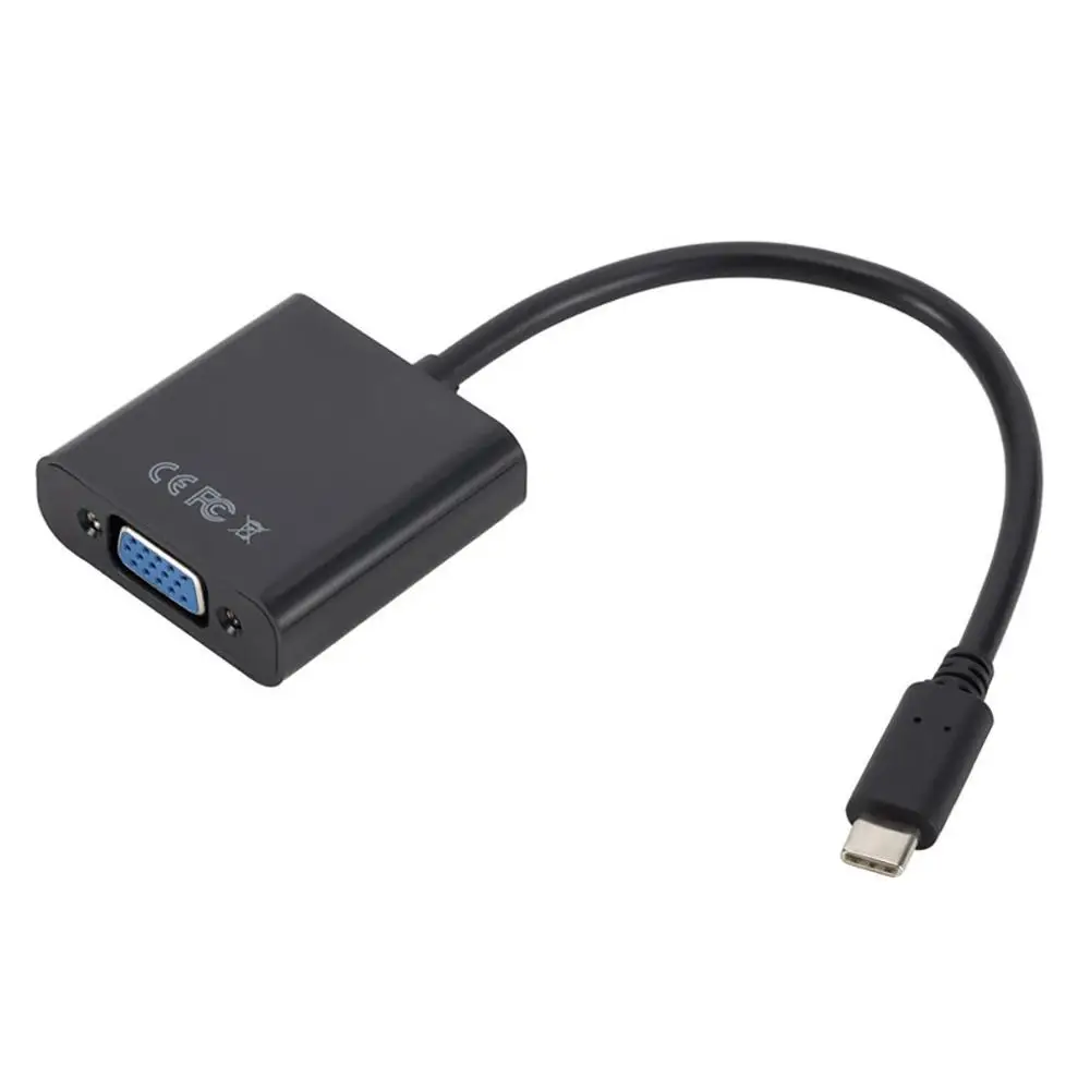 Адаптер типа C для VGA кабель USB C USB 3,1 для VGA адаптер для Macbook