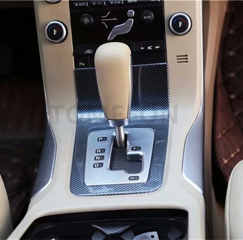 TOMEFON ABS углеродное волокно краска для Volvo S80 2009 до 2011 интерьер спереди вентиляционное отверстие переключения передач переключатель окна панель Стайлинг отделка