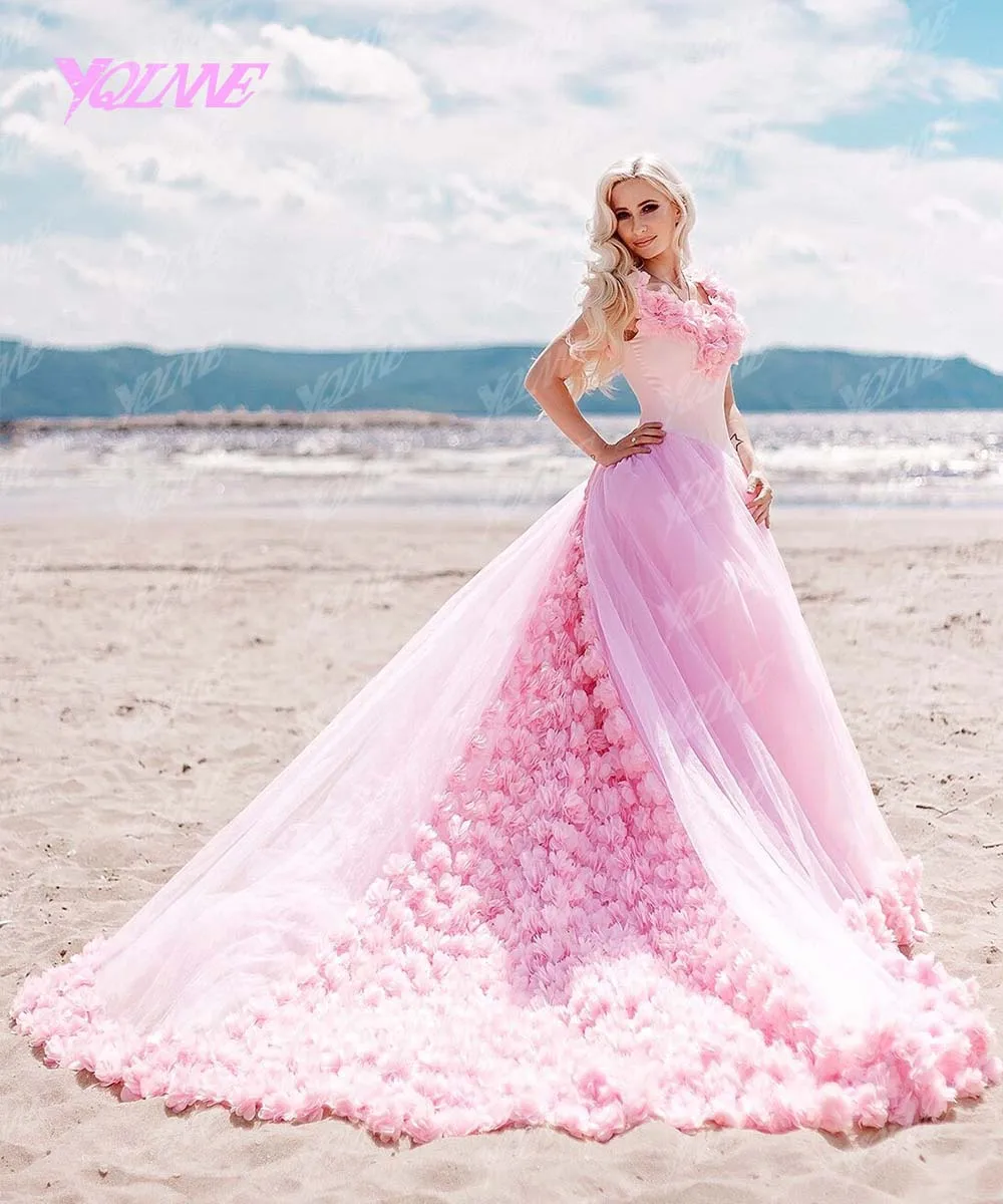 YQLNNE Vestido дебютантное платье бальное платье Бальные платья с открытыми плечами 3D цветы сладкий 16 платье Vestidos De 15 Anos