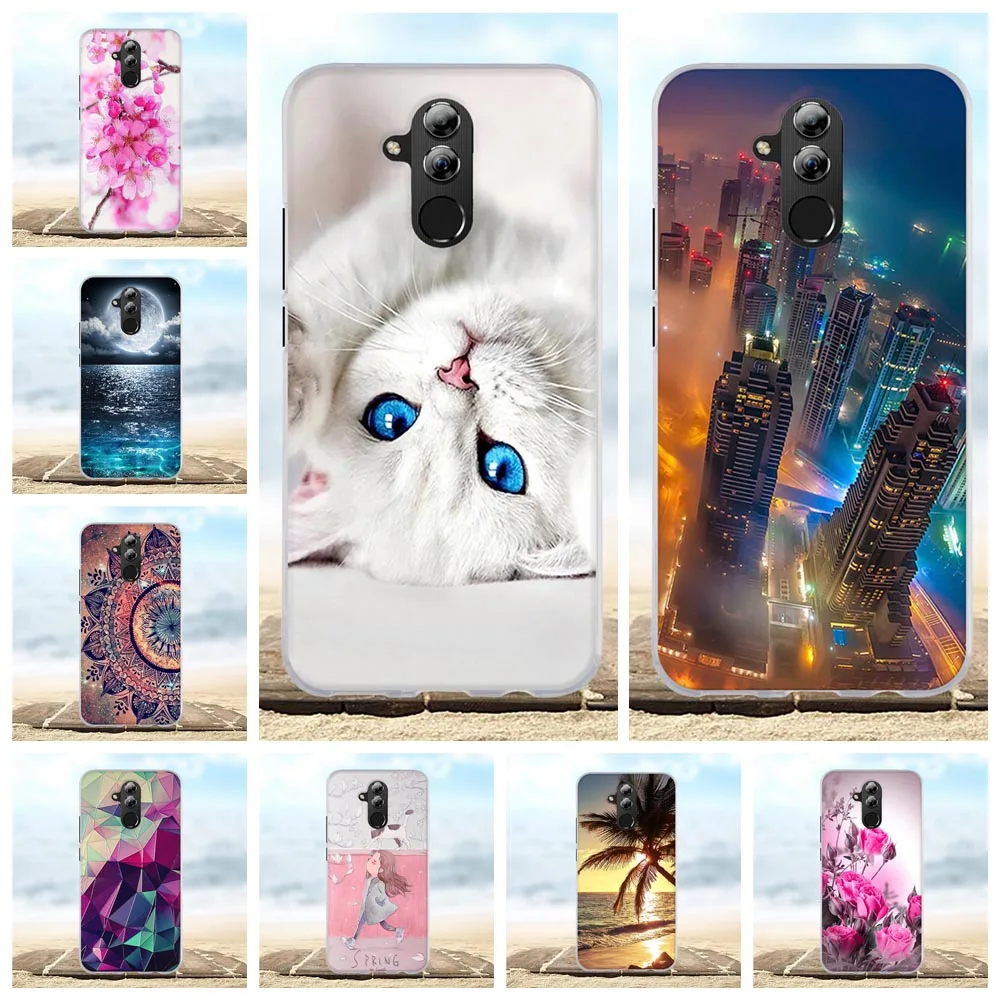 Силиконовый чехол для Huawei Mate 20 Lite с котом чехлы телефонов Mate20 Lite|Бамперы| |