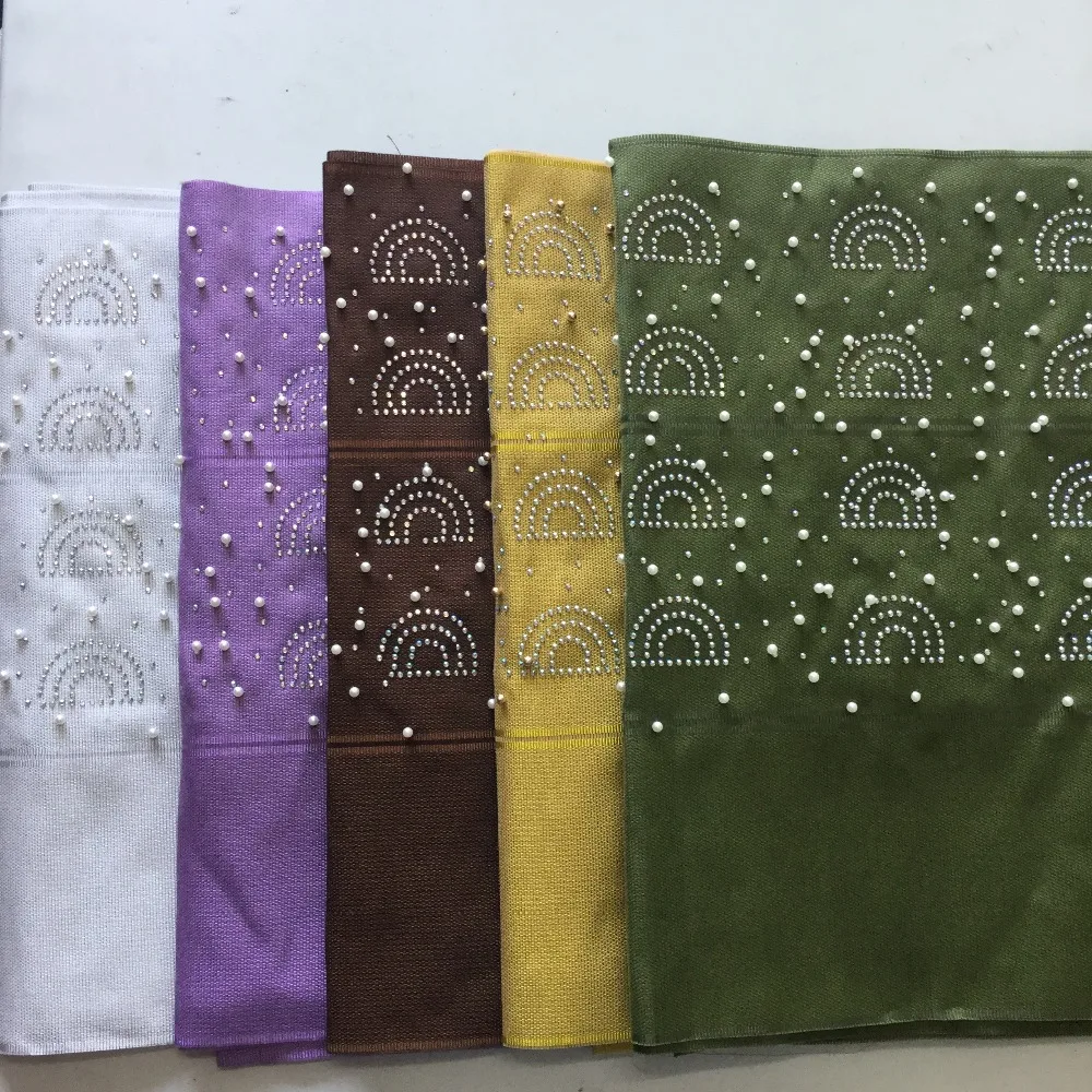 Африканский головной убор Aso Oke с красивыми камнями и бусинами нигерийская
