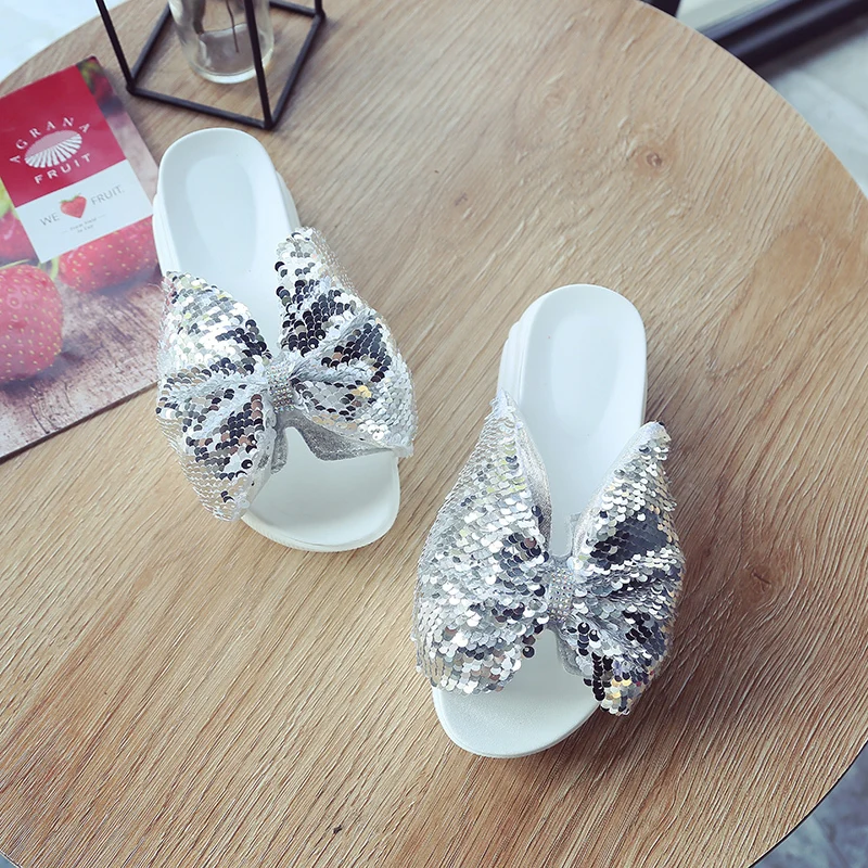 Шлепанцы на платформе коллекция 2019 года женские цветные пляжные сандалии со