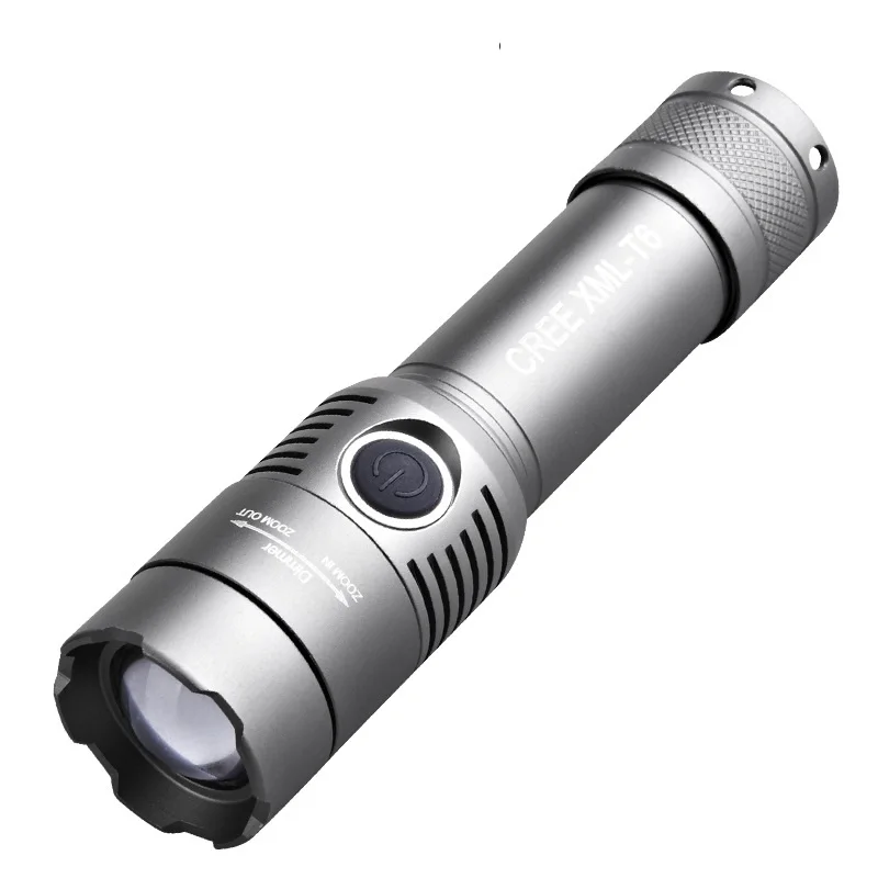 Тигра Бог HS S012 CREE T6 Фокусируемый фонарь мигающая лампа 1*18650 Батарея светодиодная