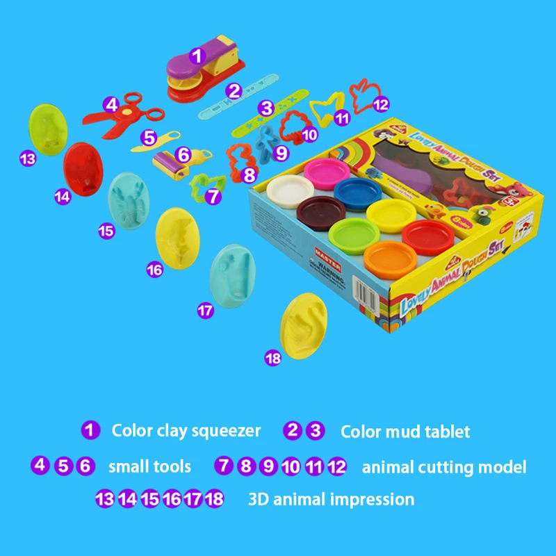 Пластилин сделай сам набор фрез игрушка для девочек|Пластилин| |