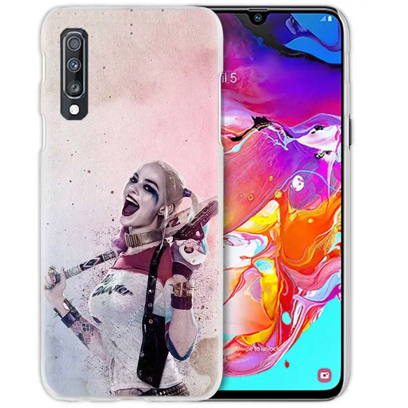 03 С принтами "отряд самоубийц", "чехол для samsung Galaxy A50 A70 A20e A40 A30 A20 A10 A8 A6 плюс A9 A7 жесткий прозрачный чехол из ПК для телефона в стиле «Джокер» Harley - Цвет: 03